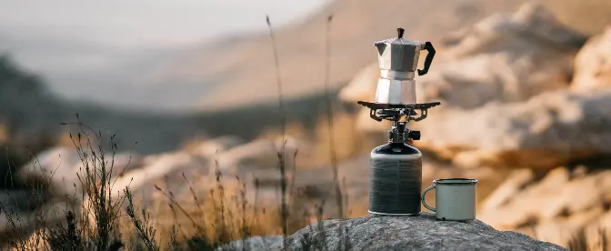 How to make coffee with a camping percolator