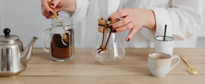 This coffee scale requires no math for perfect proportions