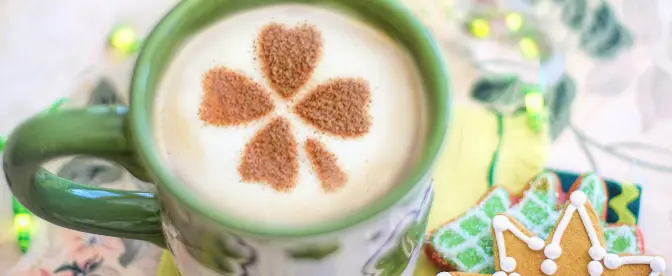St Patrick's Day kaffe cover image